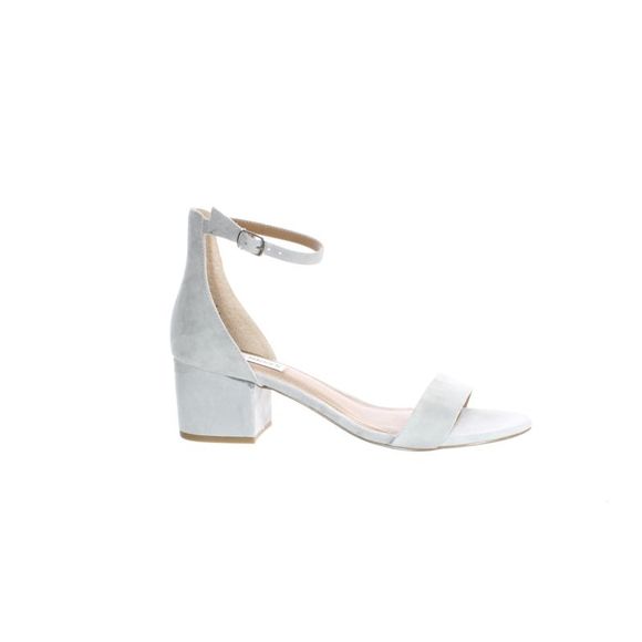 Steve Madden Shoes - Steve Madden Womens Irenee Gray Ankle Strap Heels Size 9.5 Medium (B, M)